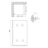 Душова перегородка Qtap Walk-In Standard CRM209.C8 90х200 см, скло Clear 8 мм, покриття CalcLess — фото2