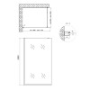 Душова перегородка Qtap Walk-In Standard CRM2011.C8 110х200 см, скло Clear 8 мм, покриття CalcLess — фото2