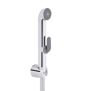 Набор для гигиенического душа Qtap Inspai-Varius округлый QTSETCRMA021 Chrome/Grey (Set)