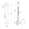 Набор для гігієнічного душу Qtap Inspai-Varius округлий QTSETCRMA021 Chrome/Grey (Set) — фото2