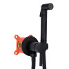 Набор для гигиенического душа Qtap Inspai-Varius округлый QTINSVARBСRV00440001 Black Matt — фото4