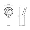 Лейка для ручного душа Qtap Rucni D 130 мм округлая QTRUC125BLM45951 Black Matt — фото2
