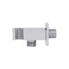 Подключение с держателем для шланга Qtap Spojeni прямоугольное QTCRMBH130 Chrome (Fixsit) — фото4