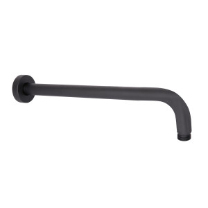 Кронштейн для верхнего душа Qtap Trubice 370 мм округлый QTTRU120BLM45927 Black Matt