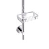 Стойка универсальная Qtap Sprha 700 мм округлая с полочкой QT003 Chrome — фото4