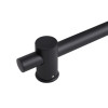 Душова стійка з тримачем універсальна Qtap Lepit 665 мм округла QTLEP82103OB Black Matt — фото3