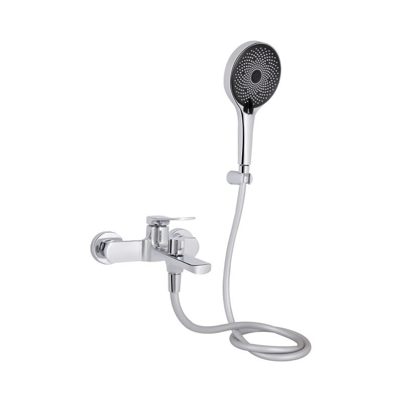 Змішувач для ванни Qtap Slavonice (з душовим гарнітуром) QTSLV259CRM48034 Chrome