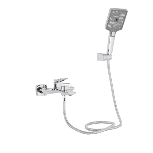 Змішувач для ванни Qtap Presto (з душовим гарнітуром) QTPRE259CRM45574 Chrome