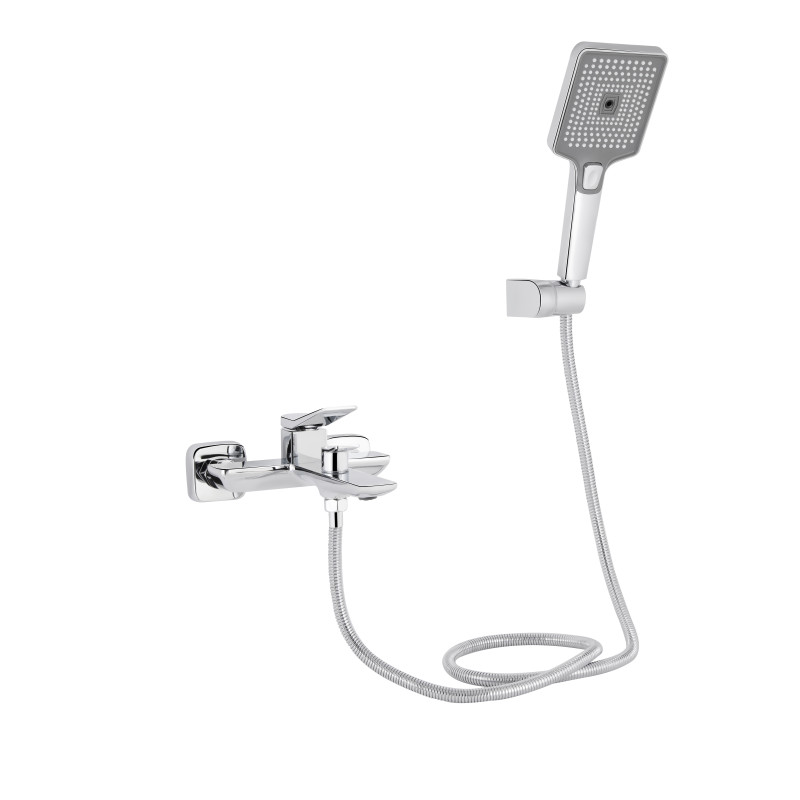 Змішувач для ванни Qtap Presto (з душовим гарнітуром) QTPRE259CRM45574 Chrome