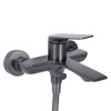 Змішувач для ванни Qtap Vlasta New (з душовим гарнітуром) QTVLA259GMB45643 Gunmetal Black PVD — фото3
