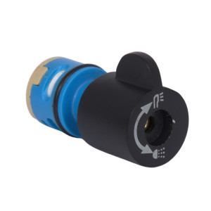 Ручка буксы Qtap (22,1x23x33) для смесителя для ванны Gemini Matt Black QTGEM2212333BLA50056