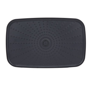 Стельова лійка Qtap (34x190x290) для душових систем Gemini Matt Black QTGEM34190290BLA50068