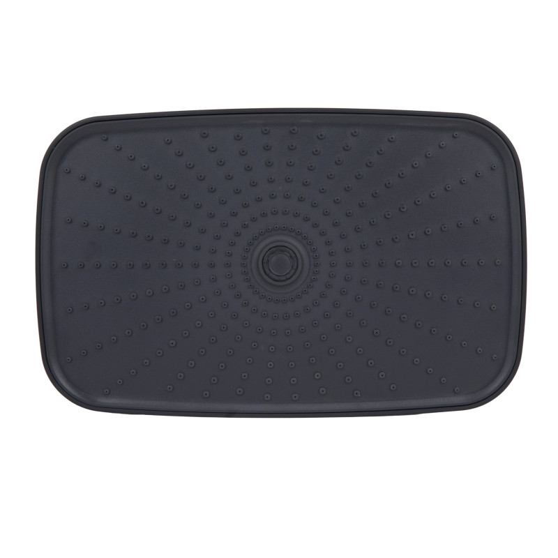 Стельова лійка Qtap (34x190x290) для душових систем Gemini Matt Black QTGEM34190290BLA50068
