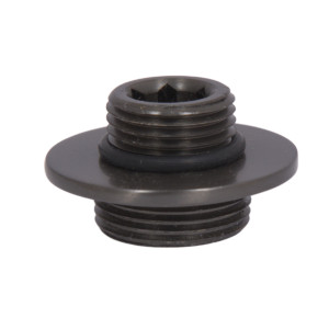 Гайка крепления стойки Qtap (19,5х35х35) для душевой системы Vlasta New Gunmetal Black PVD QTVLA1953535GMB49700