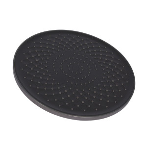 Потолочная лейка Qtap (250х54х250) для душевой системы Vlasta New Gunmetal Black PVD QTVLA25054250GMB49647