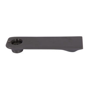 Излив Qtap (160х44х21,5) для душевой системы Vlasta New Gunmetal Black PVD QTVLA16044215GMB49669