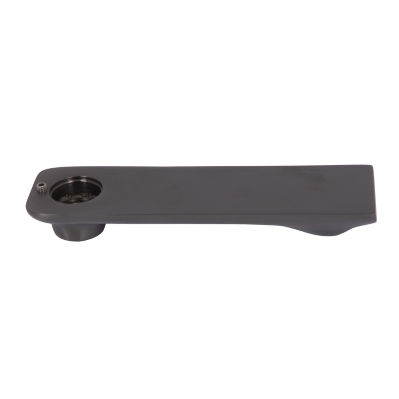Вилив Qtap (160х44х21,5) для душової системи Vlasta New Gunmetal Black PVD QTVLA16044215GMB49669