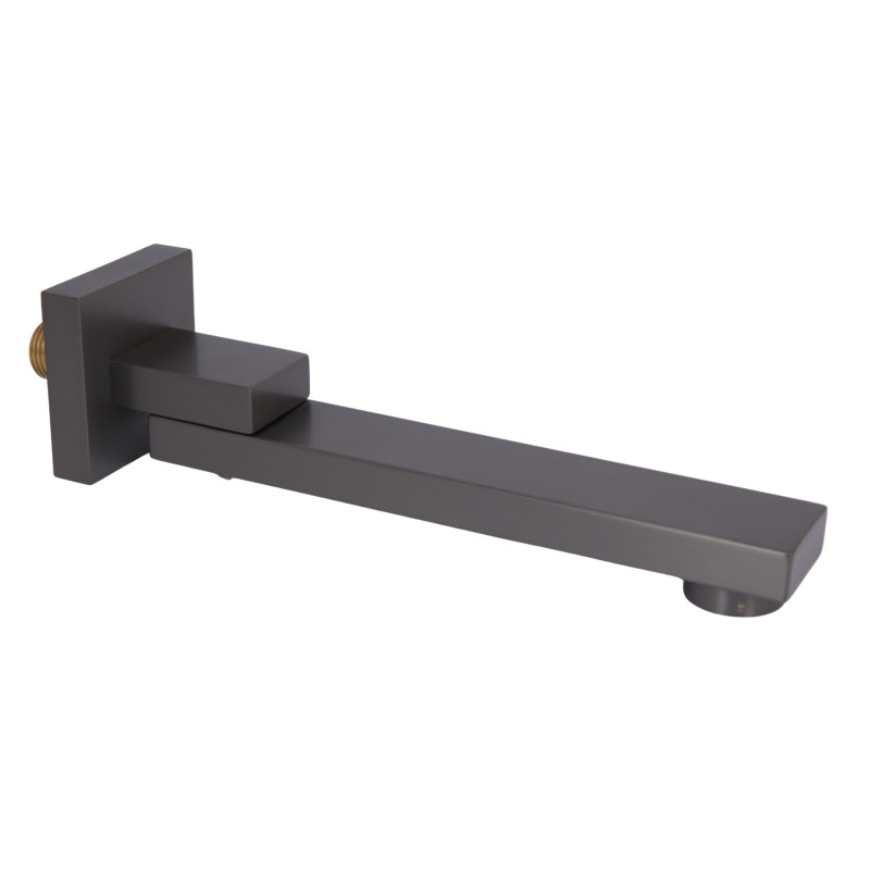 Вилив Qtap (59,4x59,4x247) для душової системи прихованого монтажу Gemini Gunmetal Black PVD QTGEM594594247GMB50130