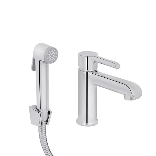 Змішувач для раковини Qtap Grand (з гігієнічним душем) QTGRA272CRM45670 Chrome