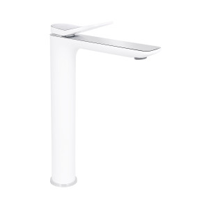 Змішувач для раковини Qtap Presto високий QTPRE269CRW45577 Chrome/White