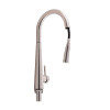 Змішувач для кухні Qtap Evicka з висувним виливом QTEVI91103UN Brushed Nickel PVD — фото3