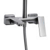 Душова система універсальна Qtap Gemini на три споживачі (з виливом) QTGEM111GMB45688 Gunmetal Black PVD — фото3