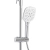 Душевая система универсальная Qtap Grand на три потребителя (с изливом) QTGRACRM1004 Chrome — фото6