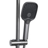 Душова система універсальна Qtap Gemini на три споживачі (з виливом) QTGEM111GMB45688 Gunmetal Black PVD — фото4