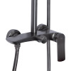 Душевая система для душа Qtap Slavonice на два потребителя QTSLA110GMB45913 Gunmetal Black PVD — фото3