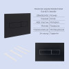 Готовое решение Qtap для ванной комнаты: подвесной унитаз Gemini Ultra Quiet 520x360x350 + комплект инсталляции Standard (линейная кнопка Black) — фото 5