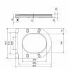 Qtap Сидіння для унітаза (Robin 520, Scorpio 520) 465x363x60 мм, White, з мікроліфтом, Slim Duroplast, MagLock QTSC179W48916 — фото 2