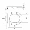 Qtap Сидіння для унітаза (Robin 490, Scorpio 490) 430x363x60 мм, White, з мікроліфтом, Slim Duroplast, MagLock QTSC179W48915 — фото 2