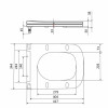 Сиденье для унитаза Qtap (Gemini 490) 428x344x37,5 мм, White, с микролифтом, Slim Duroplast, Quick Release QTSC179W49385 — фото 2
