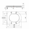 Сиденье для унитаза Qtap (Taurus 490) 422x360x30 мм, White, с микролифтом, Slim Duroplast, Quick Release QTSC179W49383 — фото 2