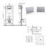 Готове рішення Qtap для ванної кімнати: підвісний унітаз Gemini Ultra Quiet 485×340×350 + комплект інсталяції Nest 4 в 1 (лінійна клавіша Satin) — фото 2