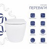 Унітаз підвісний Qtap Robin ML Ultra Quiet 490x365x325 мм, з сидінням Soft-close MagLock, White QTROBML26W49621 — фото 3