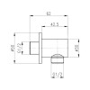 Акційний набір Qtap 1+1=3: Підключення для шланга Spojeni Chrome, округле QTCRMB030 — фото 2