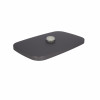 Стельова лійка Qtap (34x190x290) для душових систем Gemini Gunmetal Black PVD QTGEM34190290GMB50069 — фото 3