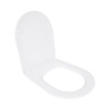 Сиденье для унитаза Qtap (Evia, Arvin, Leo 630) 410x330x22 мм, White, с микролифтом, Slim Duroplast, Quick Release QTSC179W49264 — фото 3