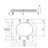 Сидіння для унітазу Qtap (Kolibri) 455×360×30 мм, White, з мікроліфтом Slim Duroplast, Quick Release QTST179W49488 — фото 2