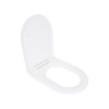 Сидіння для унітазу Qtap (Kolibri) 455×360×30 мм, White, з мікроліфтом Slim Duroplast, Quick Release QTST179W49488 — фото 3