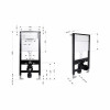 Инсталляция для подвесного унитаза Qtap Standard 1120/1320x500x160/220 мм, 18/23 см, QTSTD159BL49467 — фото 2