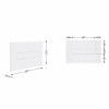 Клавиша смыва Qtap Standard 152x236x28 мм, White, линейная QTSTD164W49471 — фото 2