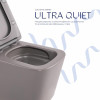 Унітаз підвісний Qtap Tern Ultra Quiet 520×345×325 мм, Stone grey, з сидінням Slim Duroplast / Soft-close / Quick Release QTTER26SG49000 — фото 5