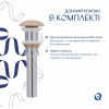 Раковина накладная Qtap Aquarius 470x380x120 мм, Beige, прямоугольная, с донным клапаном QTAQA188SB49781 — фото 5