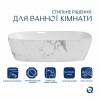 Раковина накладная Qtap Cardinal 500х380х140 мм, Marble, прямоугольная, с донным клапаном QTCAR188MR49826 — фото 3