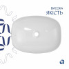 Раковина накладная Qtap Cardinal 500х380х140 мм, Marble, прямоугольная, с донным клапаном QTCAR188MR49826 — фото 4