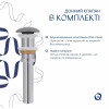 Раковина накладна Qtap Aquarius 470x380x120 мм, Stone grey, прямокутна, з донним клапаном QTAQA188SG49780 — фото 5