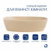 Раковина накладная Qtap Cardinal 500х380х140 мм, Beige, прямоугольная, с донным клапаном QTCAR188SB49825 — фото 3