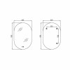 Зеркало Qtap Scorpio (SC1) с LED-подсветкой Touch, с антизапотеванием, с диммером, рег. темп. цвета (3000-6500K) Black QTSC600900 — фото 2